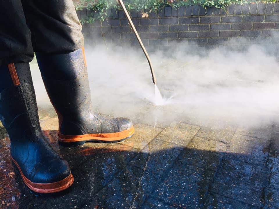 An example of pressure washing a floor by CLEAN CCS LTD