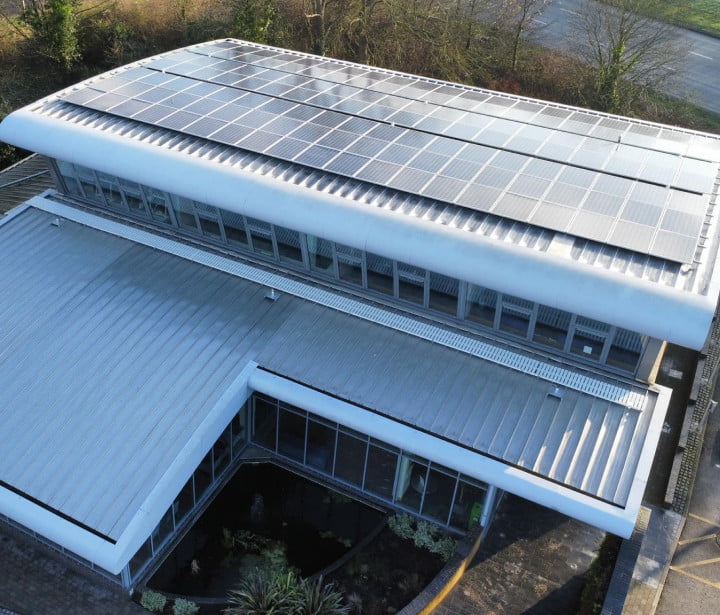 An example of commercial roof cleaning in Kent by CLEAN CCS LTD