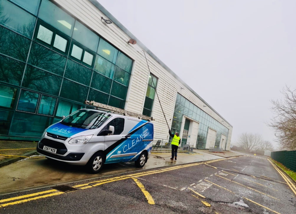 An example of cladding cleaning in Kent by CLEAN CCS LTD