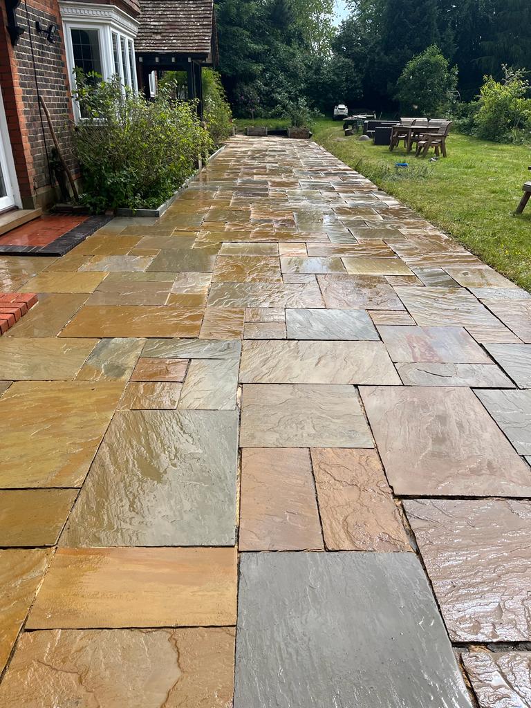 An example of patio cleaning in Kent by CLEAN CCS LTD