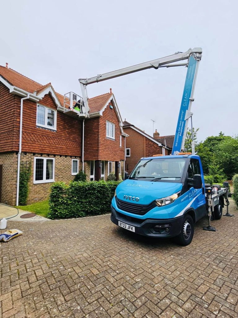 An example of a roof clean in Kent by CLEAN CCS LTD