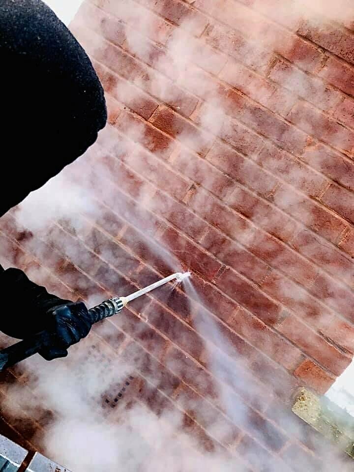 An example of brickwork cleaning in Kent by CLEAN CCS LTD